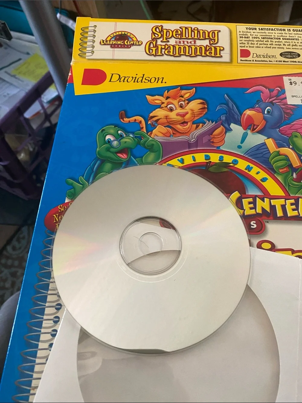 Davidson Learning Center Spelling and Grammar CD-ROM - Bright Blue Cover
